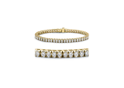 Gold Plated CZ Studded Tennis Bracelet